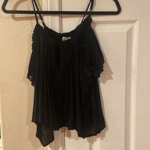 F21 black off the shoulder top